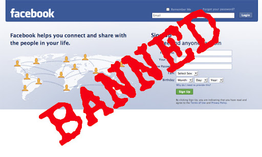 come risolvere ban facebook