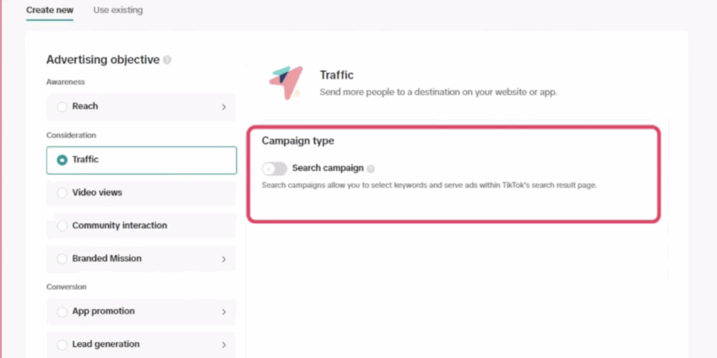 search ads tiktok ads